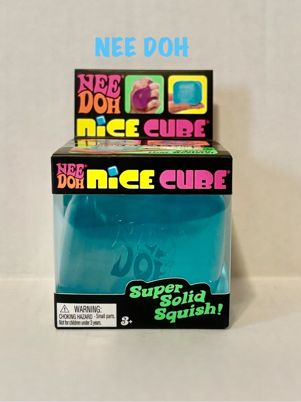 Nee Doh Nice Cube - Teal Super Solid Squish